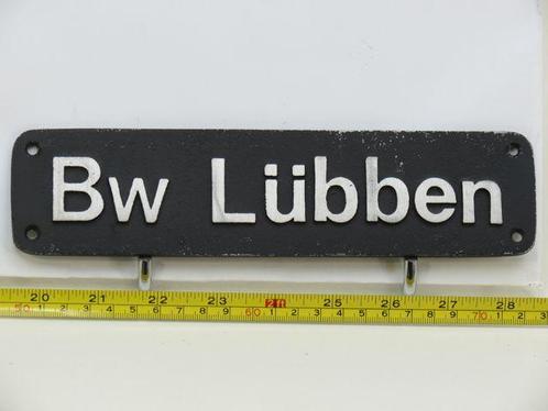Lokschild BW Lübben (Spoorwegen 1:1), Verzamelen, Spoorwegen en Tramwegen, Overige typen, Gebruikt, Ophalen of Verzenden