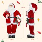 Kerstman, Kerstdecoratie, 120 Cm, Buigzame Armen, Met Cadeau, Diversen, Kerst, Verzenden, Nieuw