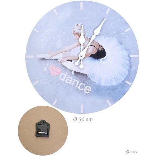 Alista Wandklok met Ballerina Achtergrond, Sport en Fitness, Ballet, Verzenden
