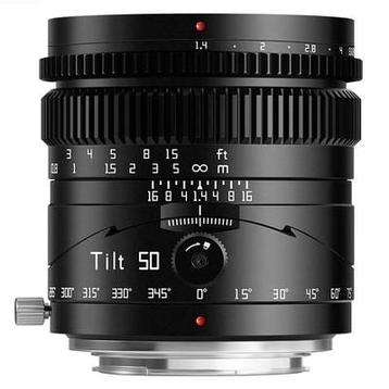 TTArtisan Tilt 50mm F1.4 Fuji X mount Black OUTLET beschikbaar voor biedingen