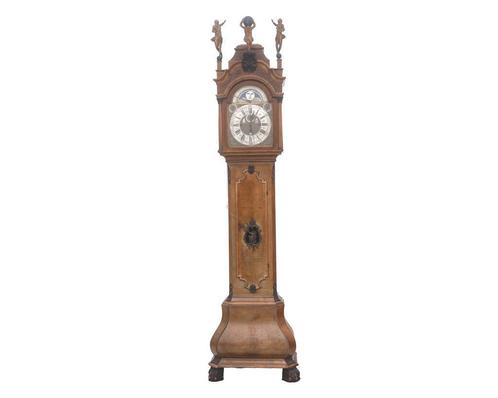 Een staand horloge, Holland, 1e helft 18e eeuw, Antiek en Kunst, Antiek | Klokken