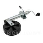 Neuswiel 48 mm kunststof velg breed wiel inclusief klem, Ophalen of Verzenden, Nieuw