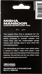 Jim Dunlop Misha Mansoor Bulb Delrin Flow plectrum 6-pack, Ophalen of Verzenden, Nieuw, Elektrische gitaar