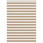 vidaXL Zebra Blind 165x230 cm stofbreedte 160,9 cm polyester, Huis en Inrichting, Verzenden, Nieuw, Bruin
