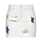 Chiara Ferragni • witte denim mini rok • 25, Kleding | Dames, Rokken, Chiara Ferragni, Verzenden, Nieuw, Wit