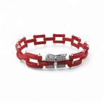 Bloedkoraal - Zilver - Armband - met de hand gemaakt