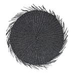 Wanddecoratie Zeegras cirkel franjes zwart  38cm, Tuin en Terras, Verzenden, Nieuw