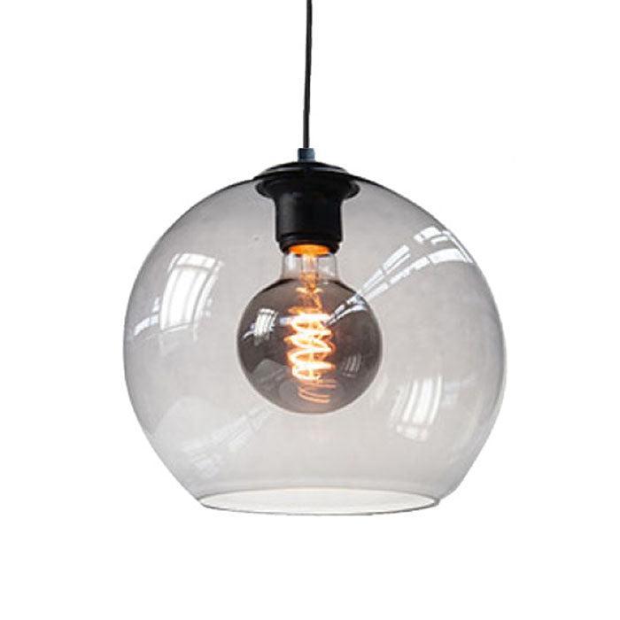 Highlight | Glazen lampenkap 30 cm | Grijs glas, Huis en Inrichting, Lampen | Lampenkappen, 25 tot 50 cm, Rond, Grijs, Nieuw, Ophalen of Verzenden
