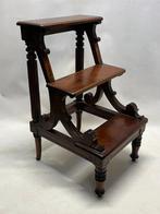 Trapje - bibliotheektrapje - Hout - oude bibliotheektrap, Antiek en Kunst