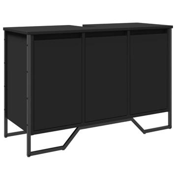 Wastafelkast 91cm Zwart | Retourdeal | 55% beschikbaar voor biedingen