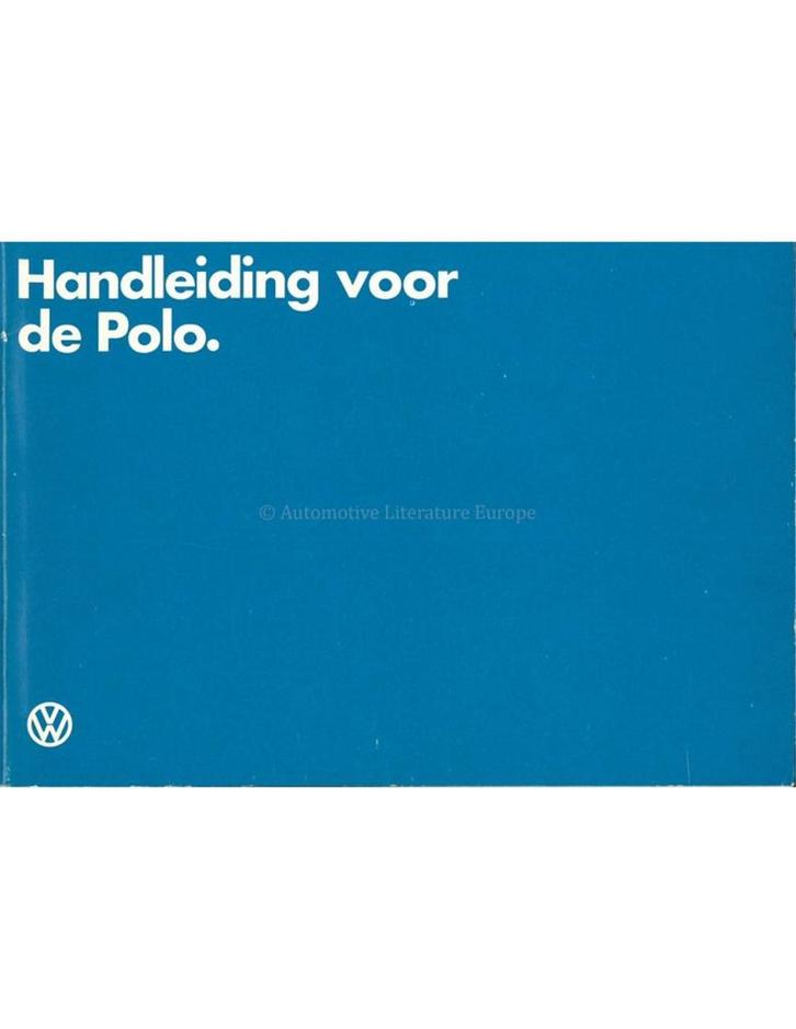 1981 VOLKSWAGEN POLO INSTRUCTIEBOEKJE NEDERLANDS, Auto diversen, Handleidingen en Instructieboekjes