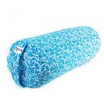 Yoga Bolster Turquoise Rond Katoen - Floral Print - 59 x, Sport en Fitness, Overige Sport en Fitness, Verzenden, Nieuw