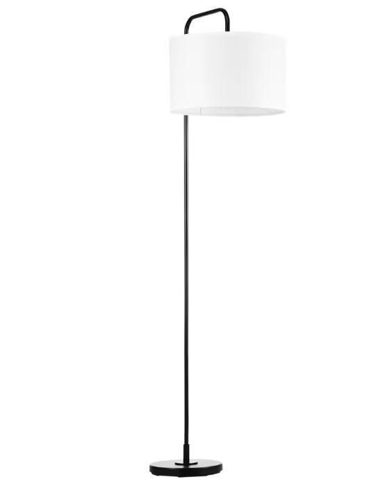 Vloerlamp met Linnen Kap – Moderne Staande Lamp 163 cm Hoog, Huis en Inrichting, Lampen | Vloerlampen, Nieuw, Verzenden