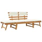 Tuinbank Acaciahout 2-in-1 - Retourdeal - 51% Korting!, Ophalen of Verzenden, Nieuw, Hout