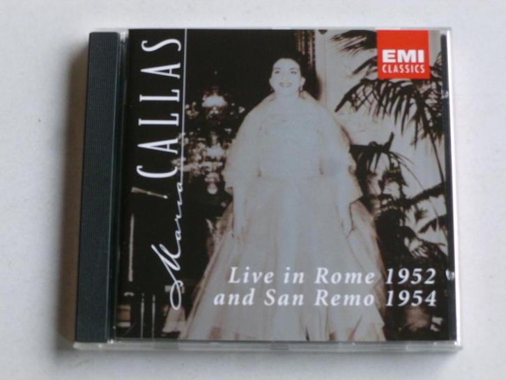 Maria Callas - Live in Rome 1952 & San Remo 1954, Cd's en Dvd's, Cd's | Klassiek, Zo goed als nieuw, Verzenden