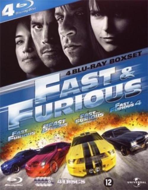 The Fast and the Furious 1-4 Collection (Blu-ray), Cd's en Dvd's, Blu-ray, Gebruikt, Verzenden