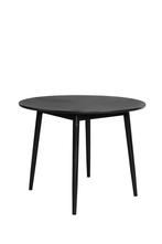 Eettafel - Pleun - 100 cm - Zwart - House of Rebels, Huis en Inrichting, Tafels | Eettafels, Verzenden, Nieuw