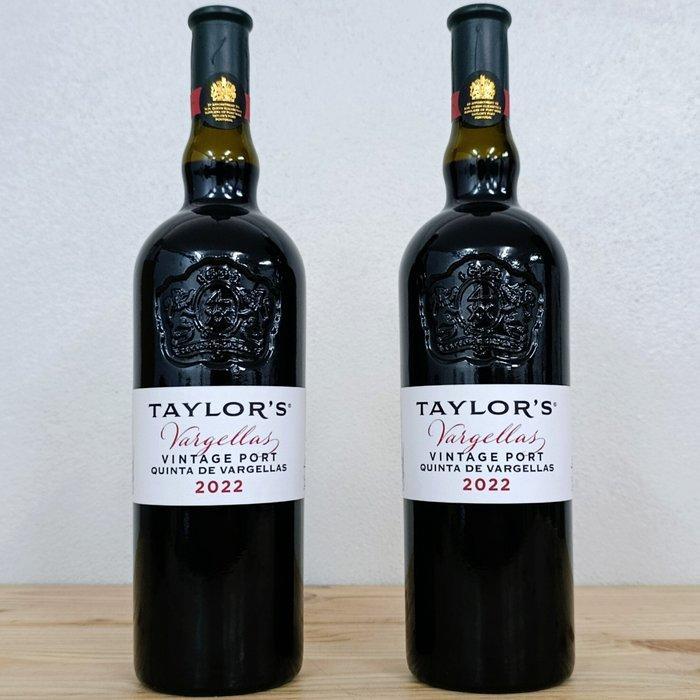 2022 Taylors, Quinta de Vargellas - Vintage Port - Porto -, Verzamelen, Wijnen