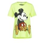 Frogbox • neon geel shirt met Mickey • 36, Kleding | Dames, Verzenden, Geel, Nieuw, Maat 36 (S)
