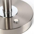 LED Tafellamp - Rond - Mat Nikkel - Warm Wit 3000K, Ophalen of Verzenden, Nieuw, Metaal, Minder dan 50 cm