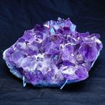 amethist Kristallen op matrix - Hoogte: 19 cm - Breedte: 14