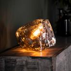 Tafellamp 1-lichts Rock chromed glass, Huis en Inrichting, Lampen | Tafellampen, Minder dan 50 cm, Nieuw, Metaal, Ophalen of Verzenden
