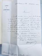Signé; Corneille Trumelet; Avec compliments de Napoléon III,
