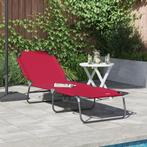 vidaXL Opvouwbare Ligbed Draagbaar Rood 600D Oxford Stof, Tuin en Terras, Ligbedden, Verzenden, Nieuw