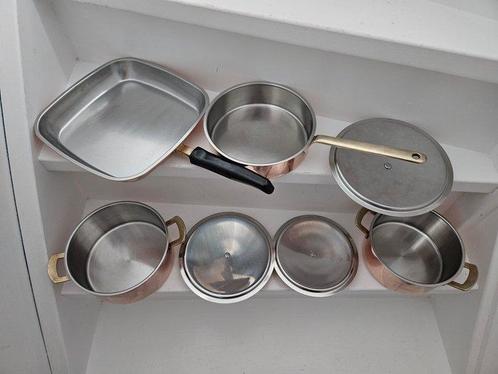Spring Culinox Zwitserland - Pan (7) - Staal, Koper - 4, Antiek en Kunst, Antiek | Keukenbenodigdheden