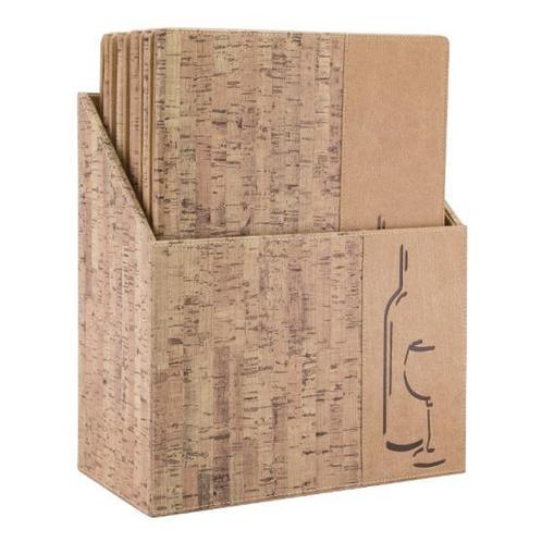 Wijnkaarten box | Design | Kurk | Incl. 10 A4 wijnkaarten, Zakelijke goederen, Horeca | Keukenapparatuur, Nieuw in verpakking