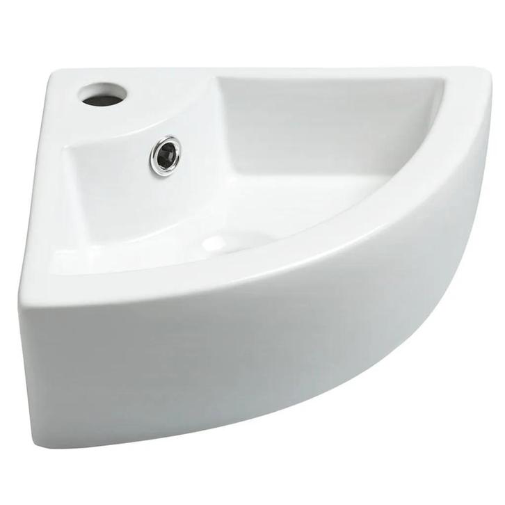 Wiesbaden Pallas hoekfontein 44,5 x 32,5 x 13 cm keramiek gl, Doe-het-zelf en Verbouw, Sanitair, Nieuw, Ophalen of Verzenden