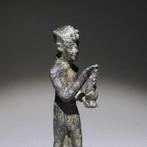Oud-Egyptisch Brons Farao die een beeldgodinnen Maat, Verzamelen