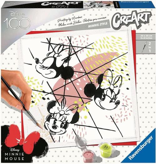 Creart - Disney 100 Jaar Minnie Mouse #2 | Ravensburger -, Hobby en Vrije tijd, Schilderen, Nieuw, Verzenden