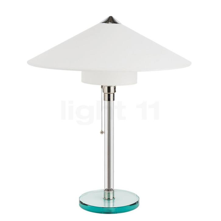 Tecnolumen Wagenfeld WG 27 Tafellamp, body transparant/voet, Huis en Inrichting, Lampen | Tafellampen, Nieuw, Verzenden