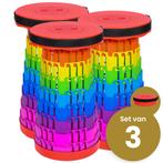 Set Van 3 Stuks ! Alora Opvouwbare Kruk Extra Strong -, Nieuw