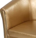 Chesterfield fauteuil - Goud - 67 x 72 x 60 cm, Verzenden, Nieuw