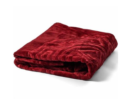 Sleeptime Embossed Zeta Deken Rood, Huis en Inrichting, Slaapkamer | Beddengoed