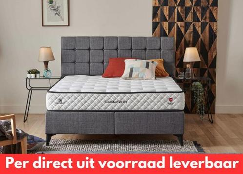Opberg boxspring Comfort Plus 180 x 200 cm OP=OP!, Huis en Inrichting, Slaapkamer | Boxsprings, 180 cm, 200 cm, Grijs, Tweepersoons