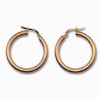 Gouden Diamond Textured Hoops 14k, Sieraden, Tassen en Uiterlijk, Oorbellen, Verzenden, Nieuw, Goud