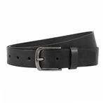 Landley Leren Volnerf Unisex Riem - 4 cm - Zwart - 95, Verzenden, Nieuw, Zwart