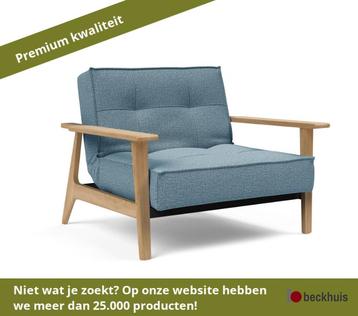 Innovation Splitback stoel 115x90 cm met armleuning - Blauw beschikbaar voor biedingen