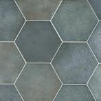 Vloertegel / wandtegel hexagon random indigo blauw 17,5x20cm, Keramiek, Nieuw, Ophalen of Verzenden, 10 m² of meer