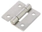 Scharnier - 40x40mm - RVS, Doe-het-zelf en Verbouw, IJzerwaren en Bevestigingsmiddelen, Overige typen, Nieuw, Ophalen of Verzenden