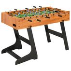 vidaXL Voetbaltafel inklapbaar 121x61x80 cm lichtbruin, Verzenden, Nieuw