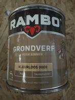 Rambo grondverf kleurloos 0000 MAT - 0,25 liter, Overige kleuren, Nieuw, Ophalen of Verzenden, Verf