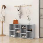 vidaXL Schoenenbank 103x30x55 cm bewerkt hout betongrijs, Huis en Inrichting, Verzenden, Nieuw