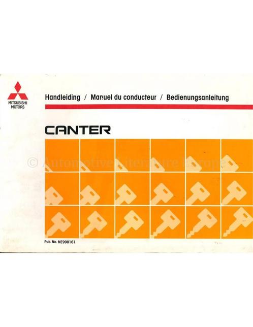 1986 MITSUBISHI CANTER INSTRUCTIEBOEKJE, Auto diversen, Handleidingen en Instructieboekjes