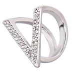 Fako Bijoux® - Sjaalklem - V-Model Strass - 26x27x22mm -, Sieraden, Tassen en Uiterlijk, Broches, Verzenden, Nieuw