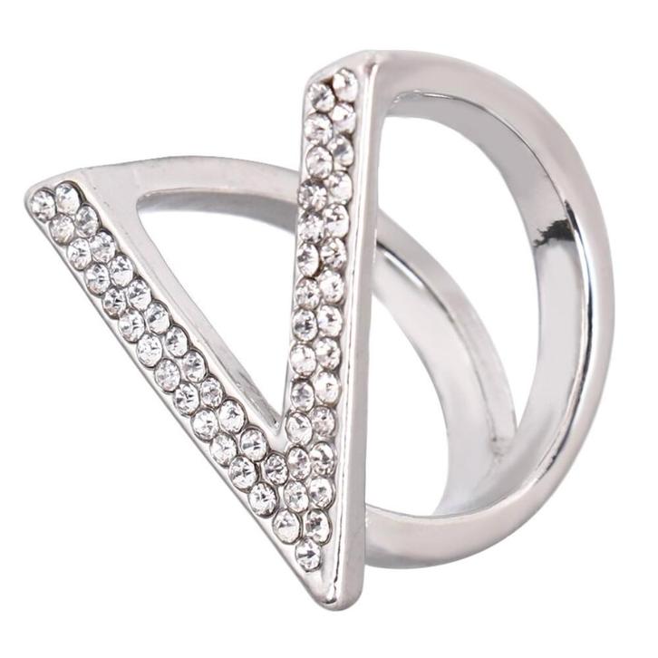 Fako Bijoux - Sjaalklem - V-Model Strass - 26x27x22mm -, Sieraden, Tassen en Uiterlijk, Broches, Verzenden