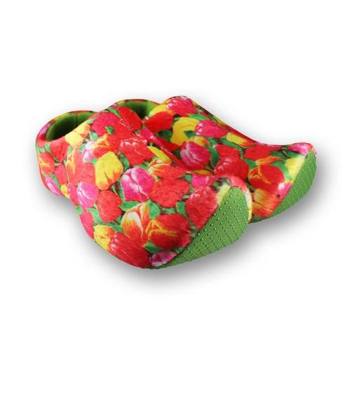 Klomppantoffels klompsloffen Groen met Tulpenprint  + gesche, Kleding | Heren, Schoenen, Nieuw, Ophalen of Verzenden